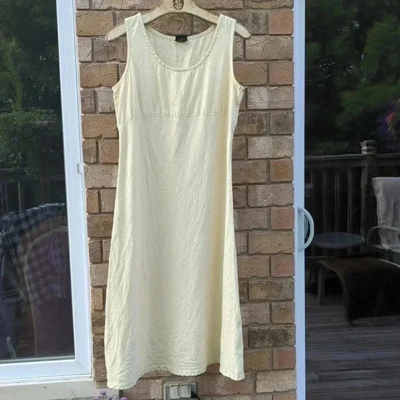 Yellow Hemp  Dress - Picture 2 of 9